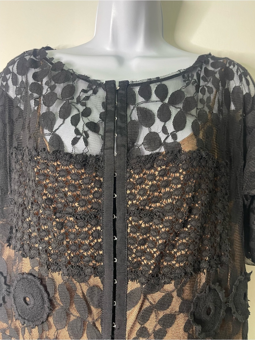 NWOT Anthropologie Beguile by Byron Lars Carissima Sheath in Black Dress SIZE 12 - Picture 8 of 15